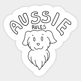 Aussie Rules! Sticker